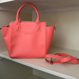 Vera Bradley coral Faux Leather Tote 4 Pocket